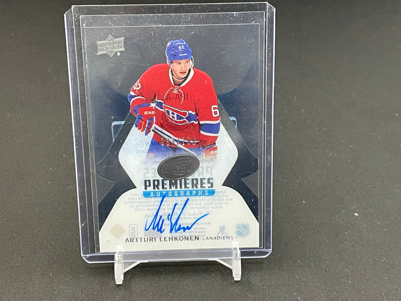 2016 UPPER DECK ICE - PREMIERES AUTOGRAPHS - A. LEHKONEN - #IPA-AL - #'D/299 - AUTOGRAPH - RC