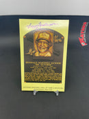 1993 NATIONAL BASEBALL HALL OF FAME PLAQUE POSTCARD - REGGIE JACKSON - AUTOGRAPH - JSA AUTHENTICATED