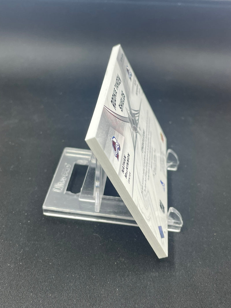 2021 UPPER DECK ULTIMATE - ROOKIE TANDEM SHIELDS - N. MACKINNON / A. NEWHOOK - #RTS-MN - #'D/2 - DUAL RELIC