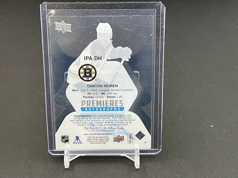 2016 UPPER DECK ICE - PREMIERES AUTOGRAPHS - D. HEINEN - #IPA-DH - #'D/299 - AUTOGRAPH - RC