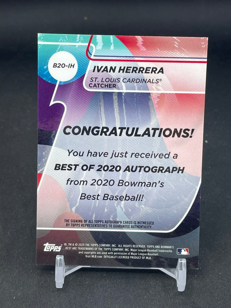 2020 TOPPS BOWMAN'S BEST - BEST OF 2020 AUTOGRAPH - I. HERRERA -
