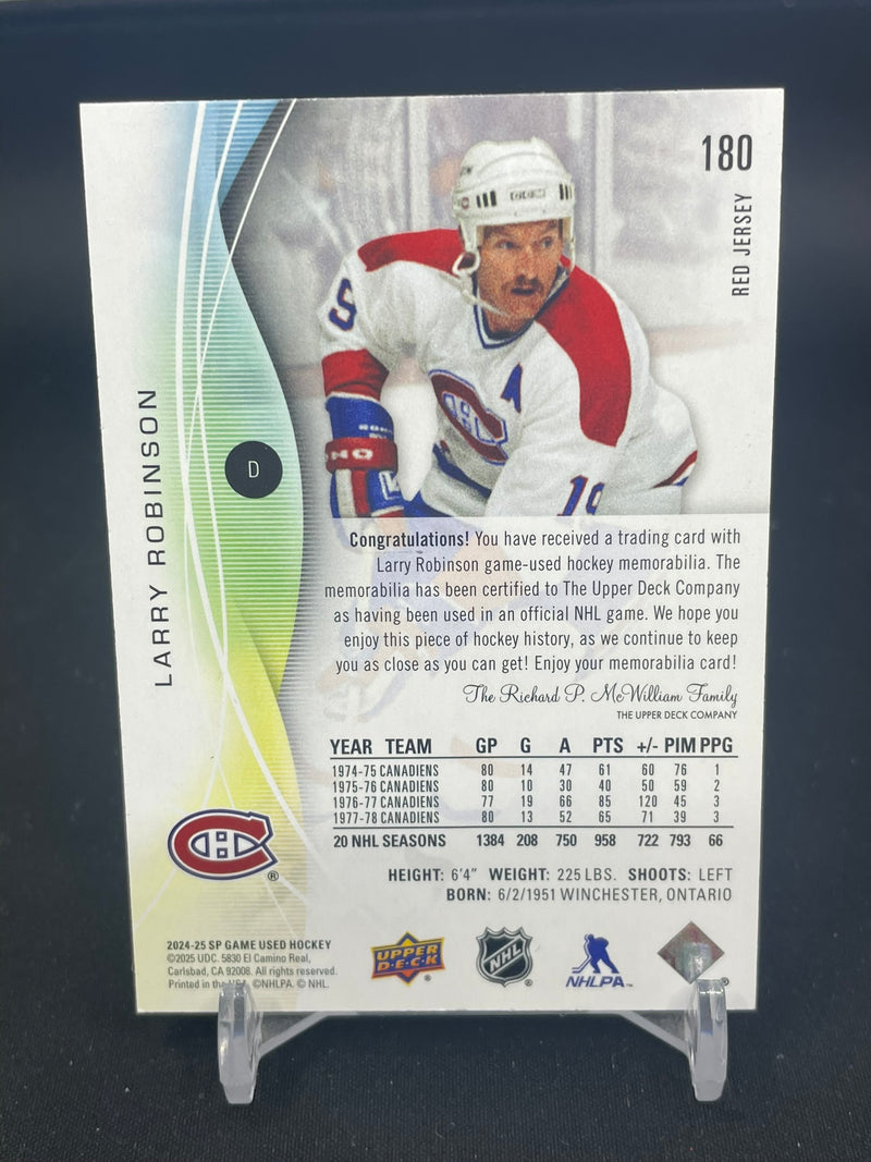 2024 UPPER DECK SP GAME USED - RED JERSEY - L. ROBINSON -