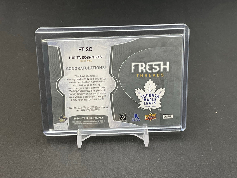 2016 UPPER DECK ICE - FRESH THREADS - SELECT YOUR PLAYER - RELIC