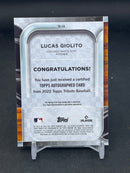 2022 TOPPS TRIBUTE - PURPLE - L. GIOLITO - #TA-LG - #'D/50 - AUTOGRAPH