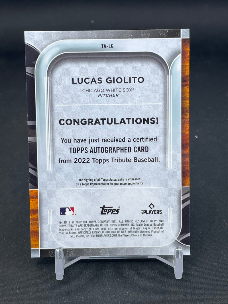 2022 TOPPS TRIBUTE - PURPLE - L. GIOLITO - #TA-LG - #'D/50 - AUTOGRAPH