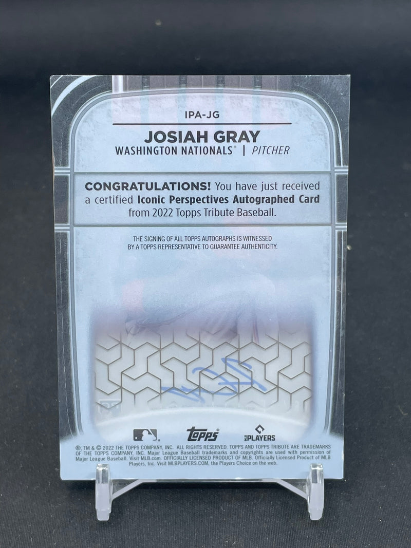 2022 TOPPS TRIBUTE - ICONIC PERSPECTIVES - J. GRAY - #IPA-JG - #'D/25 - AUTOGRAPH - RC
