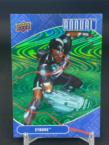 2023 UPPER DECK DC ANNUAL - GREEN - CYBORG - #13