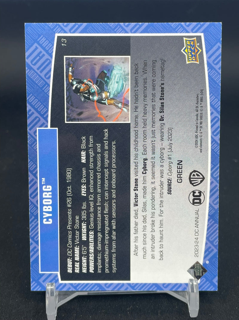 2023 UPPER DECK DC ANNUAL - GREEN - CYBORG -