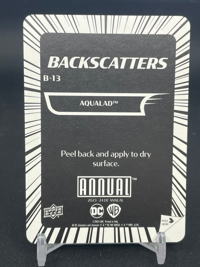 2023 UPPER DECK DC ANNUAL - BACKSCATTERS - AQUALAD -
