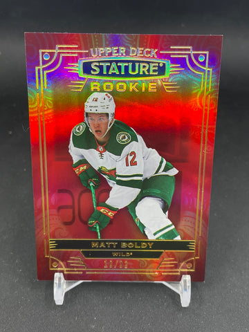 2022 UPPER DECK STATURE - RED ROOKIE - M. BOLDY - #101 - #'D/33 - RC