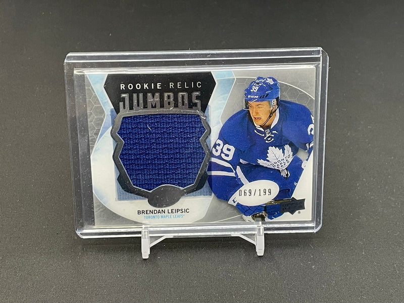 2016 UPPER DECK ICE - ROOKIE RELIC JUMBOS - B. LEIPSIC - #RRJ-BL - #'D/199 - RELIC - RC
