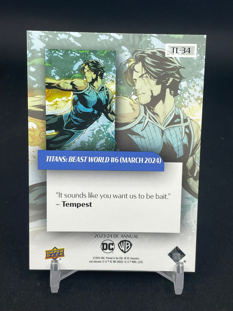 2023 UPPER DECK DC ANNUAL - TITANS LENTICULAR - BEAST WORLD #6 - #TL-34