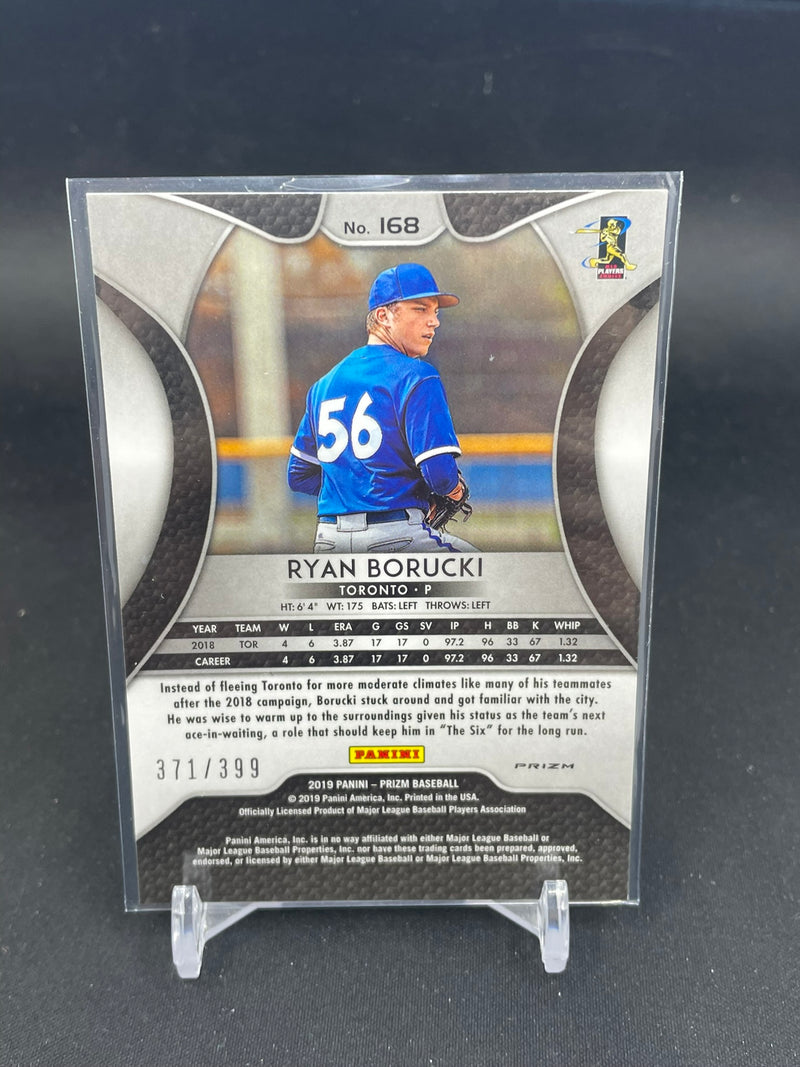2019 PANINI PRIZM - BLUE MOJO PRIZM - R. BORUCKI - #168 - #'D/399 - RC