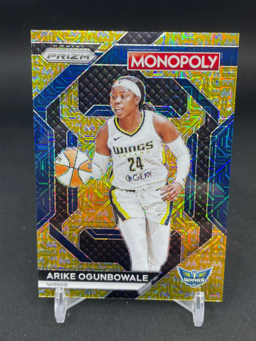 2024 PANINI PRIZM MONOPOLY WNBA - GOLD MILLIONAIRE SHIMMER - A. OGUNBOWALE - #WNBA14 - #'D/500