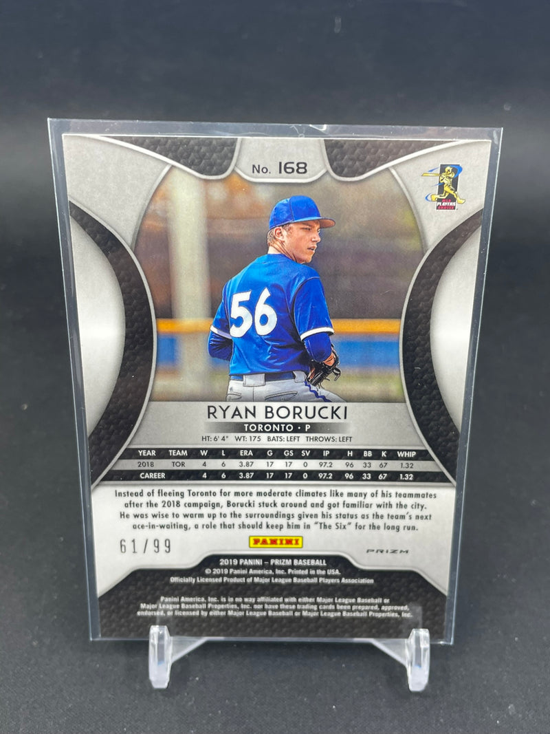 2019 PANINI PRIZM - ZEBRA STRIPES PRIZM - R. BORUCKI - #168 - #'D/99 - RC