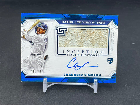 2025 TOPPS INCEPTION - BLUE - FIRST MILESTONES - C. SIMPSON - #FMAR-CSI - #'D/25 - RELIC - RC