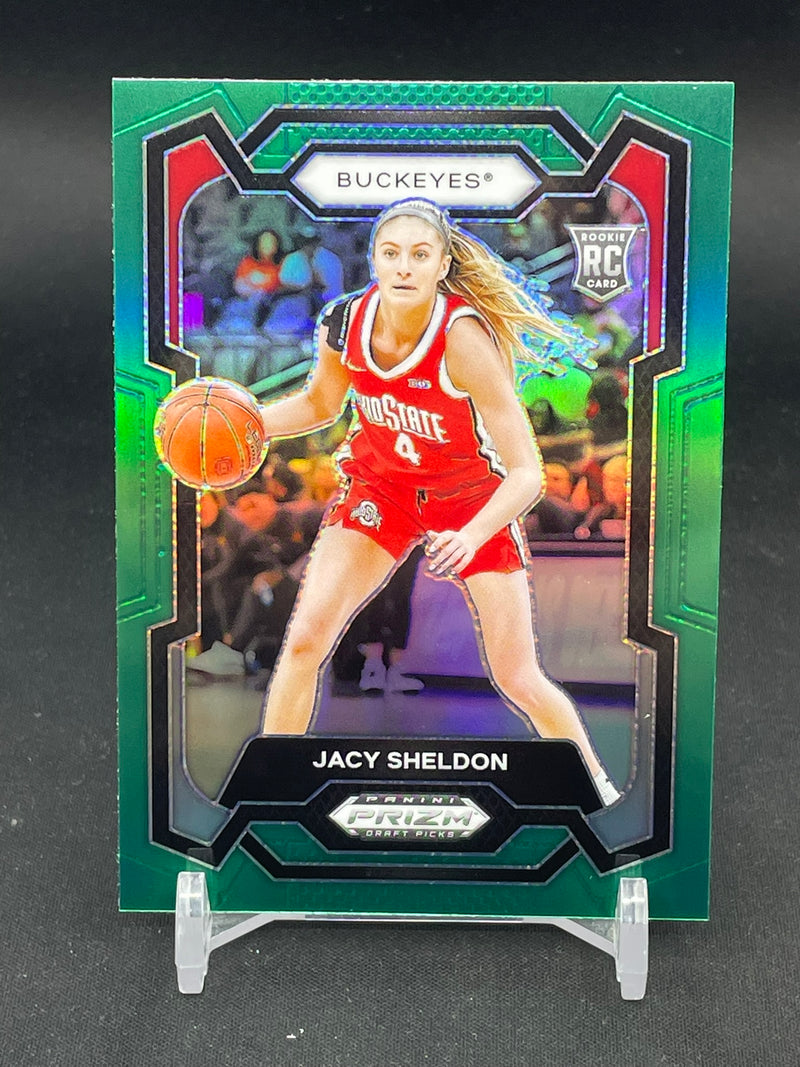 2024 PANINI PRIZM DRAFT PICKS - GREEN PRIZM - J. SHELDON -