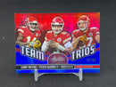 2019 PANINI ABSOLUTE - BLUE - TEAM TRIOS - S. WATKINS / P. MAHOMES II / T. KELCE - #TT-KC - #'D/50