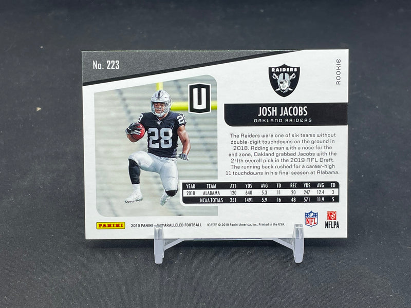 2019 PANINI UNPARALLELED - GALACTIC - J. JACOBS -