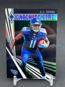 2019 PANINI PHOENIX - BLACK PRIZM - CATCHING A. BROWN - #4 - #'D/10