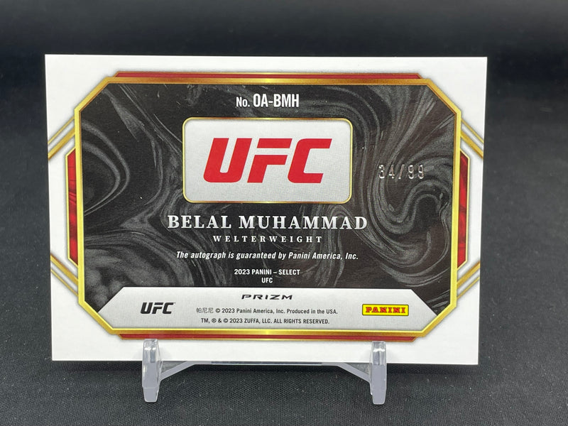 2023 PANINI SELECT - RED PRIZM - OCTAGON ACTION - B. MUHAMMAD - #OA-BMH - #'D/99 - AUTOGRAPH