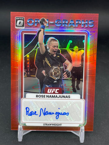 2023 PANINI DONRUSS OPTIC - RED PRIZM - OPTI-GRAPHS - R. NAMAJUNAS - #OG-RNJ - #'D/199 - AUTOGRAPH