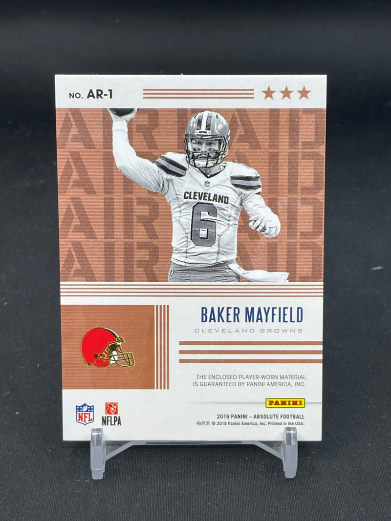 2019 PANINI ABSOLUTE - AIR RAID - B. MAYFIELD - #AR-1 - #'D/199 - RELIC