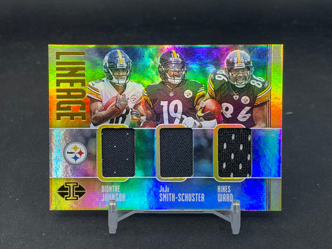 2019 PANINI ILLUSIONS - LINEAGE - D. JOHNSON / J. SMITH-SCHUSTER / H. WARD - #LI-DJH - TRIPLE RELIC