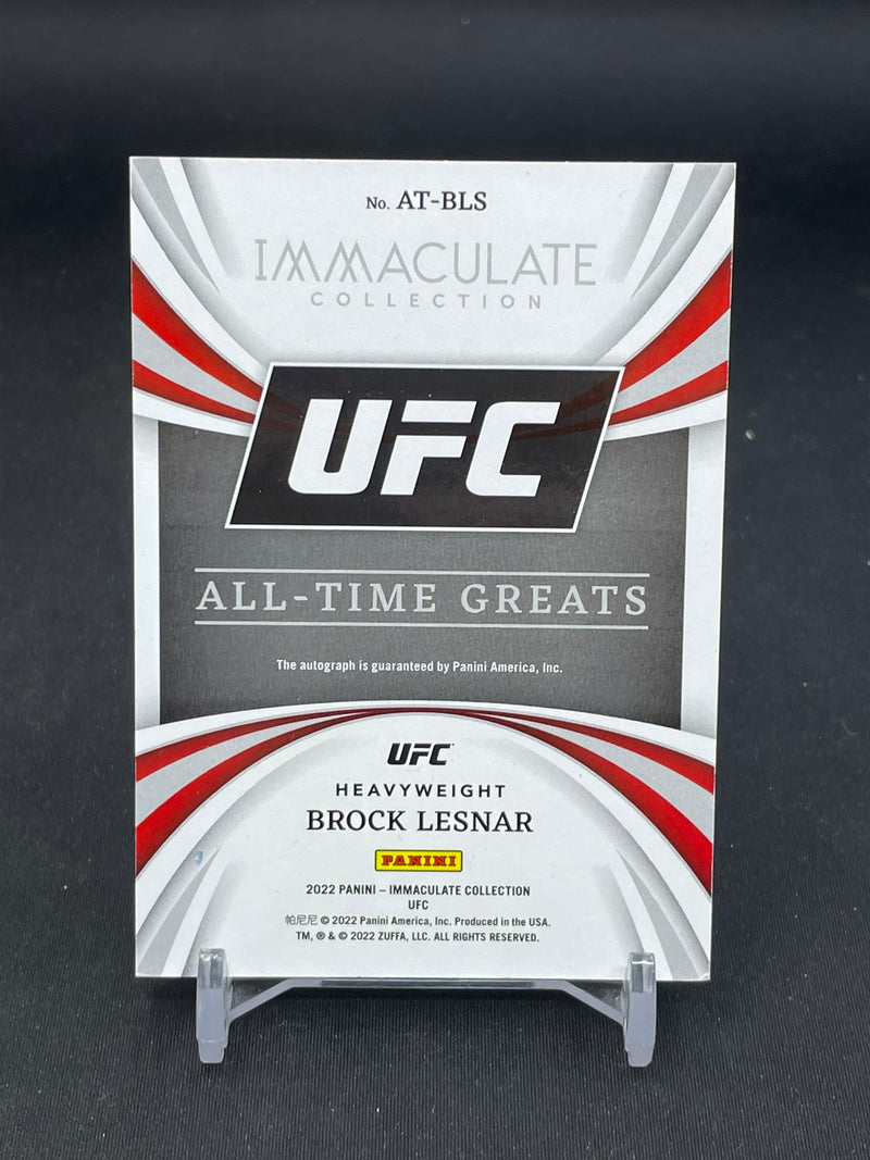 2022 PANINI IMMACULATE - ALL-TIME GREATS - B. LESNAR - #AT-BLS - #'D/99 - AUTOGRAPH