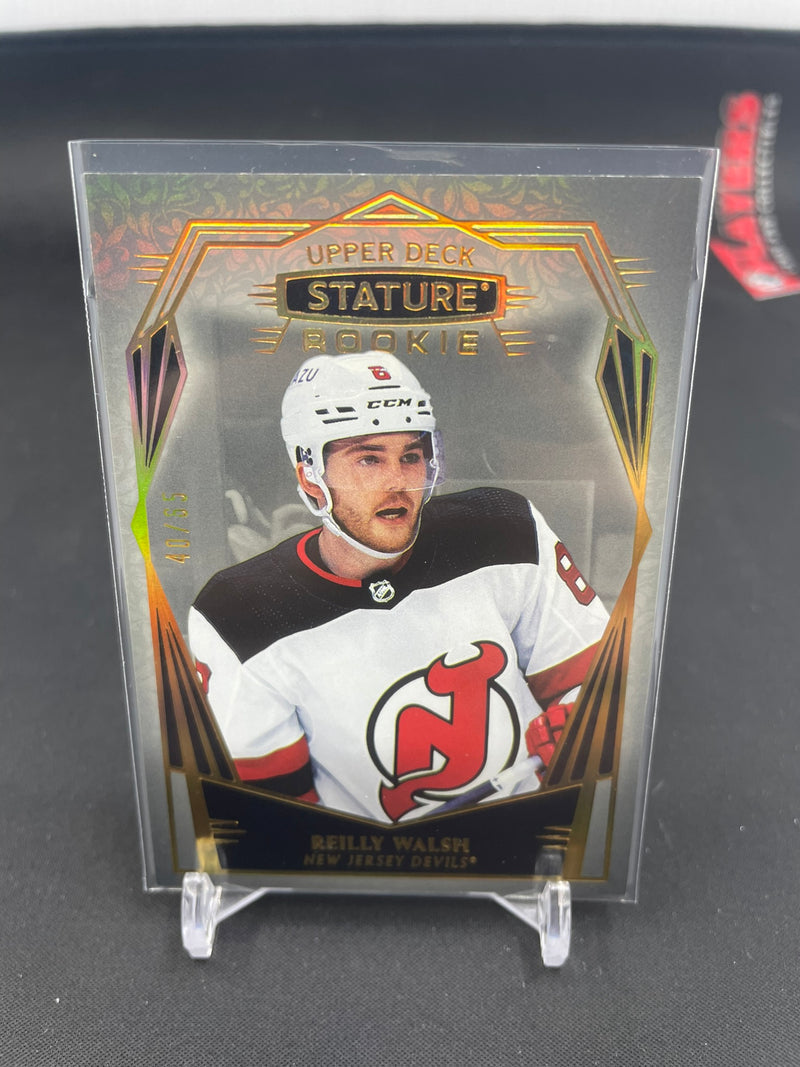 2022 UPPER DECK STATURE - ROOKIE DESIGN VARIANTS - R. WALSH - #112 - #'D/65 - RC