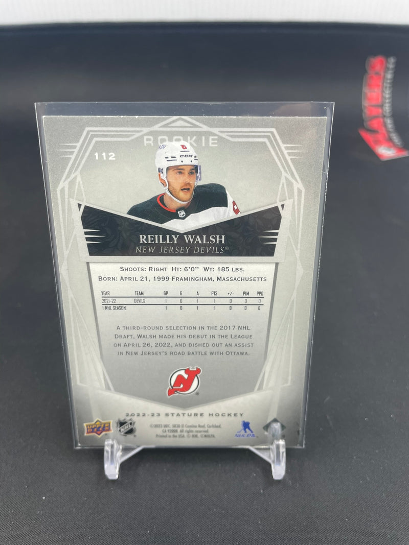 2022 UPPER DECK STATURE - ROOKIE DESIGN VARIANTS - R. WALSH - #112 - #'D/65 - RC
