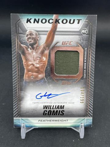 2024 TOPPS UFC KNOCKOUT - W. GOMIS - #KAR-WGS - #'D/199 - RELIC - AUTOGRAPH - RC