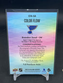 2023 UPPER DECK ALLURE - COLOR FLOW - FULL RAINBOW AUTO - B. SAAD -