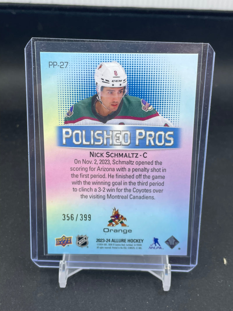 2023 UPPER DECK ALLURE - ORANGE POLISHED PROS - N. SCHMALTZ - #PP27 - #'D/399