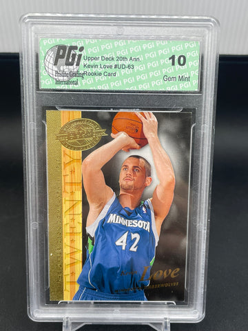 2008 UPPER DECK 20TH ANNIVERSARY - K. LOVE - #UD-63 - PGI 10