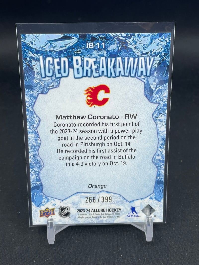 2023 UPPER DECK ALLURE - ORANGE - ICED BREAKAWAY - M. CORONATO - #IB11 - #'D/399