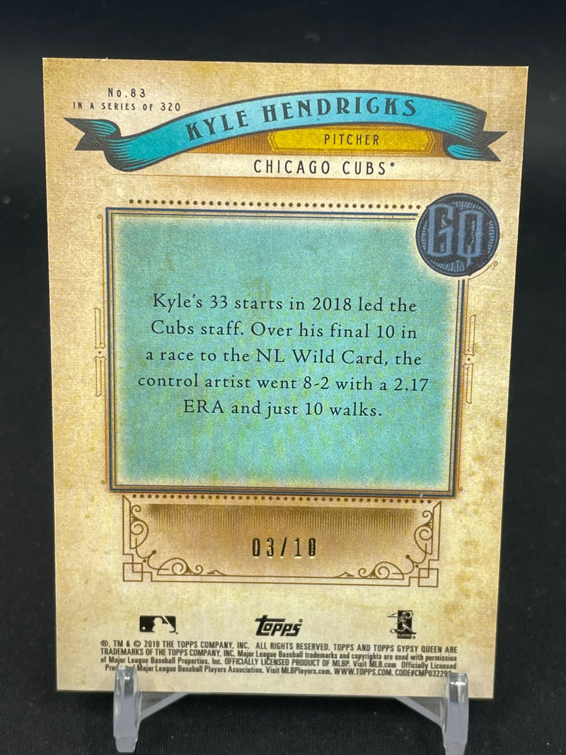 2019 TOPPS GYPSY QUEEN - RED - K. HENDRICKS - #83 - #'D/10