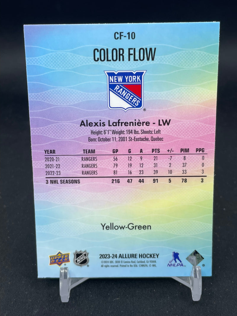 2023 UPPER DECK ALLURE - YELLOW-GREEN COLOR FLOW - A. LAFRENIERE -