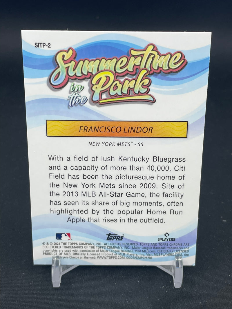 2024 TOPPS CHROME - SUMMERTIME IN THE PARK - F. LINDOR -