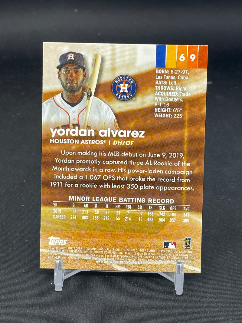 2020 TOPPS STADIUM CLUB - Y. ALVAREZ -