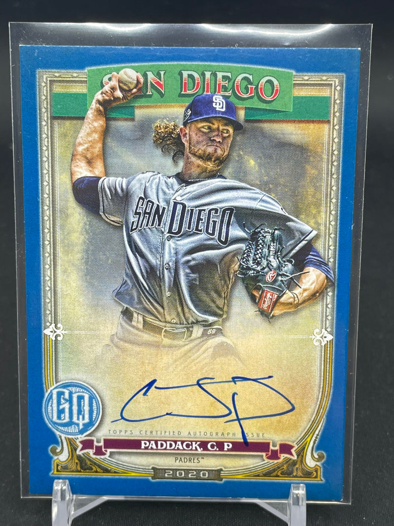 2020 TOPPS GYPSY QUEEN - BLUE - C. PADDACK - #GQA-CP - #'D/150 - AUTOGRAPH