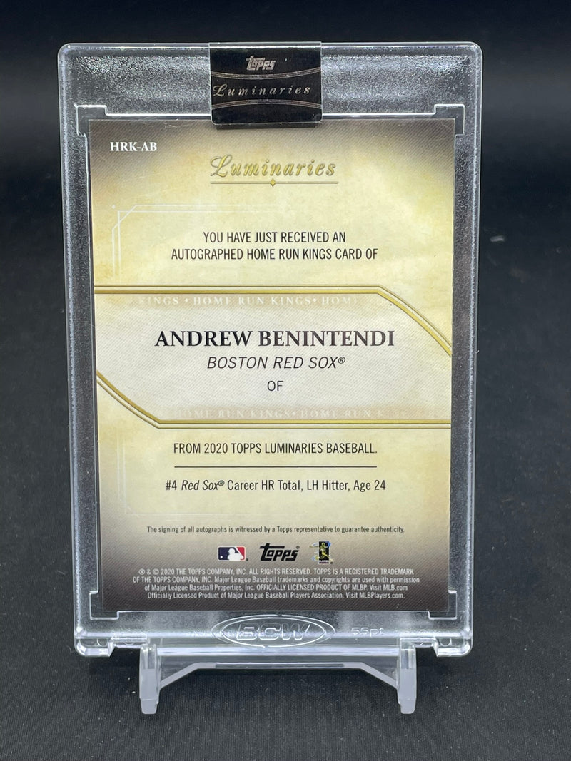 2020 TOPPS LUMINARIES - HOME RUN KINGS - A. BENINTENDI - #HRK-AB - #'D/10 - AUTOGRAPH