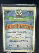 2020 TOPPS GYPSY QUEEN - BLUE - C. PADDACK - #GQA-CP - #'D/150 - AUTOGRAPH