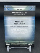 2024 TOPPS KNOCKOUT - B. ALLEN - #KR-BA - #'D/8 - RELIC
