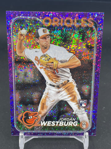 2024 TOPPS CHROME - PURPLE SPECKLE REFRACTOR - J. WESTBURG - #277 - #'D/299 - RC