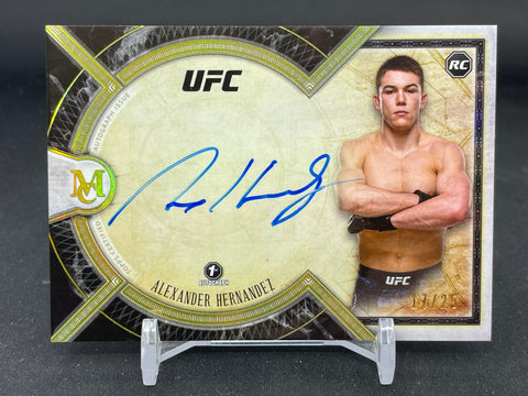 2018 TOPPS UFC MUSEUM COLLECTION - GOLD - 1ST AUTOGRAPH - A. HERNANDEZ - #MA-AH - #'D/25 - AUTOGRAPH - RC