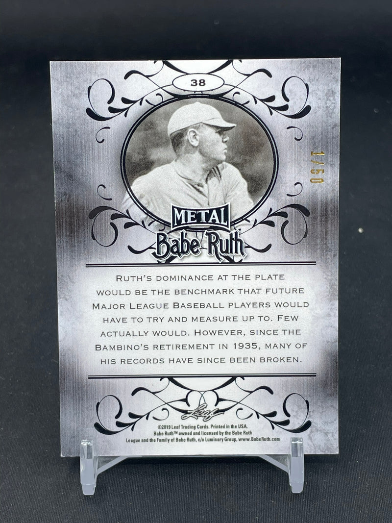2019 LEAF METAL - BLUE - B. RUTH - #38 - #'D/50