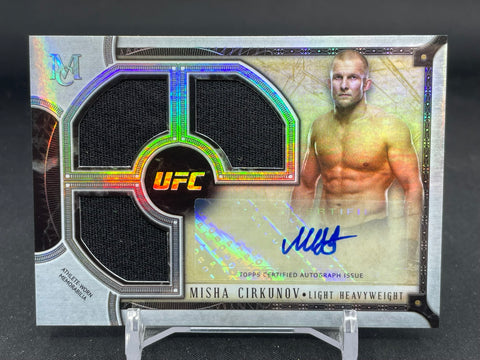 2018 TOPPS UFC MUSEUM COLLECTION - M. CIRKUNOV - #SSATR-MC - #'D/90 - TRIPLE RELIC - AUTOGRAPH