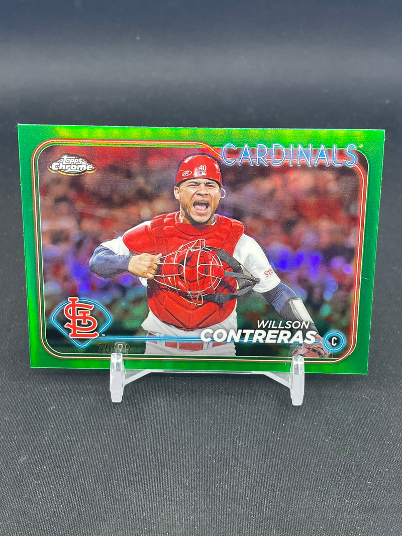 2024 TOPPS CHROME - GREEN REFRACTOR - W. CONTRERAS - #234 - #'D/99