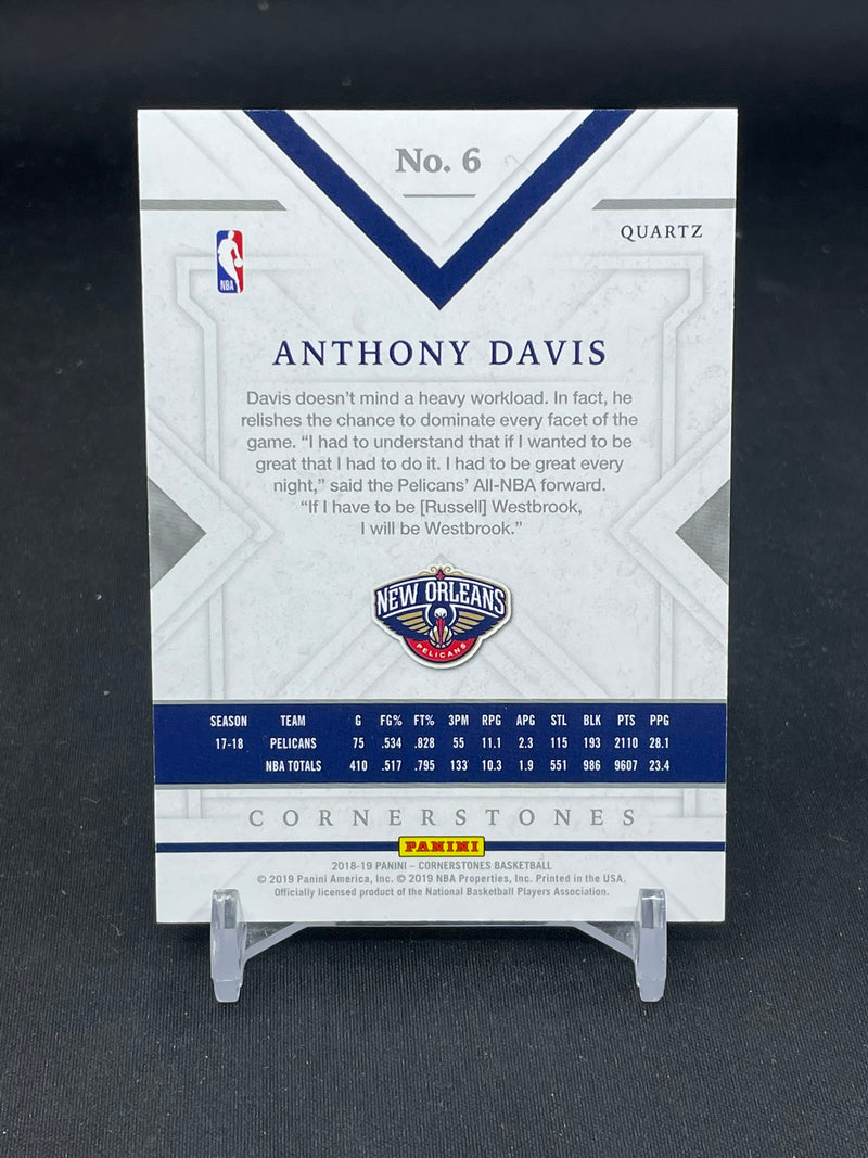 2018 PANINI CORNERSTONES - QUARTZ - A. DAVIS - #6 - #'D/49